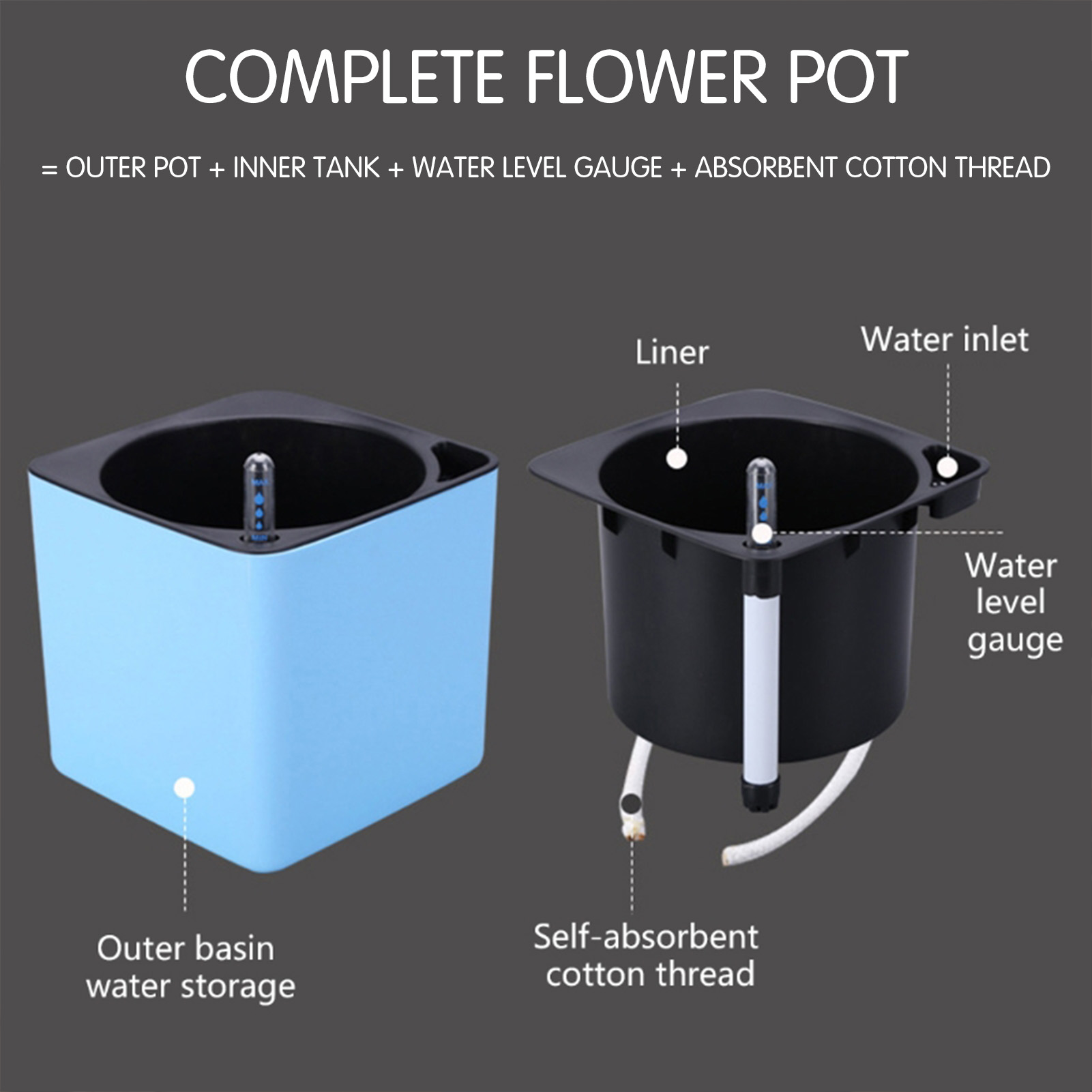 Automatic Self Watering Flower - Aloe Vera Pot review and price