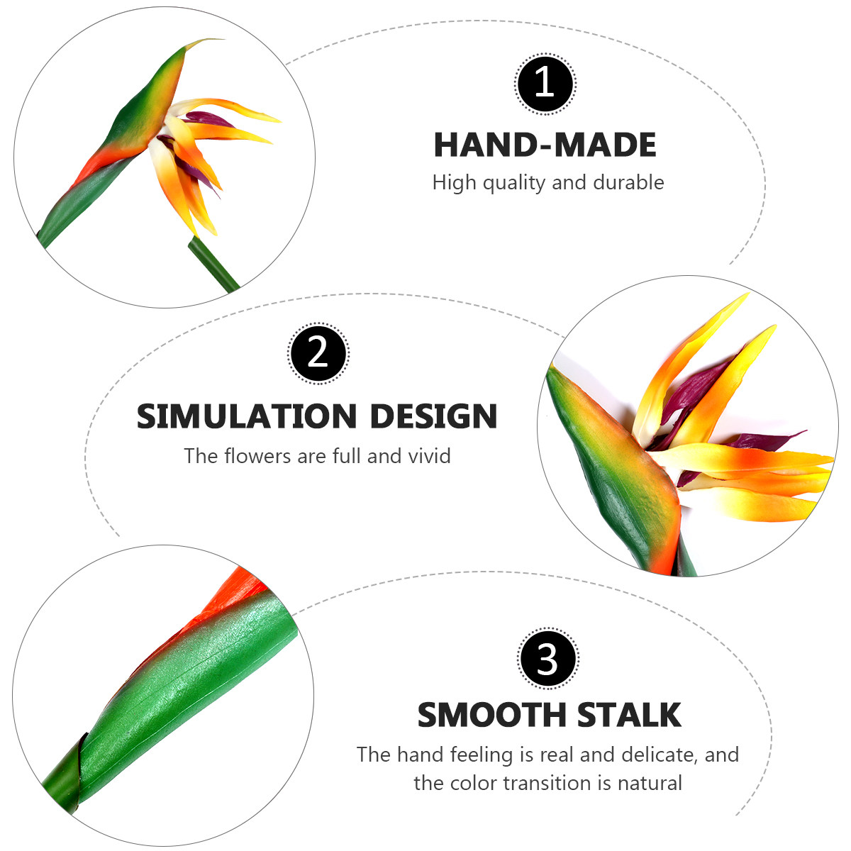 Faux Strelitzia Flower Artific - Bird Paradise Strelitzia review and price