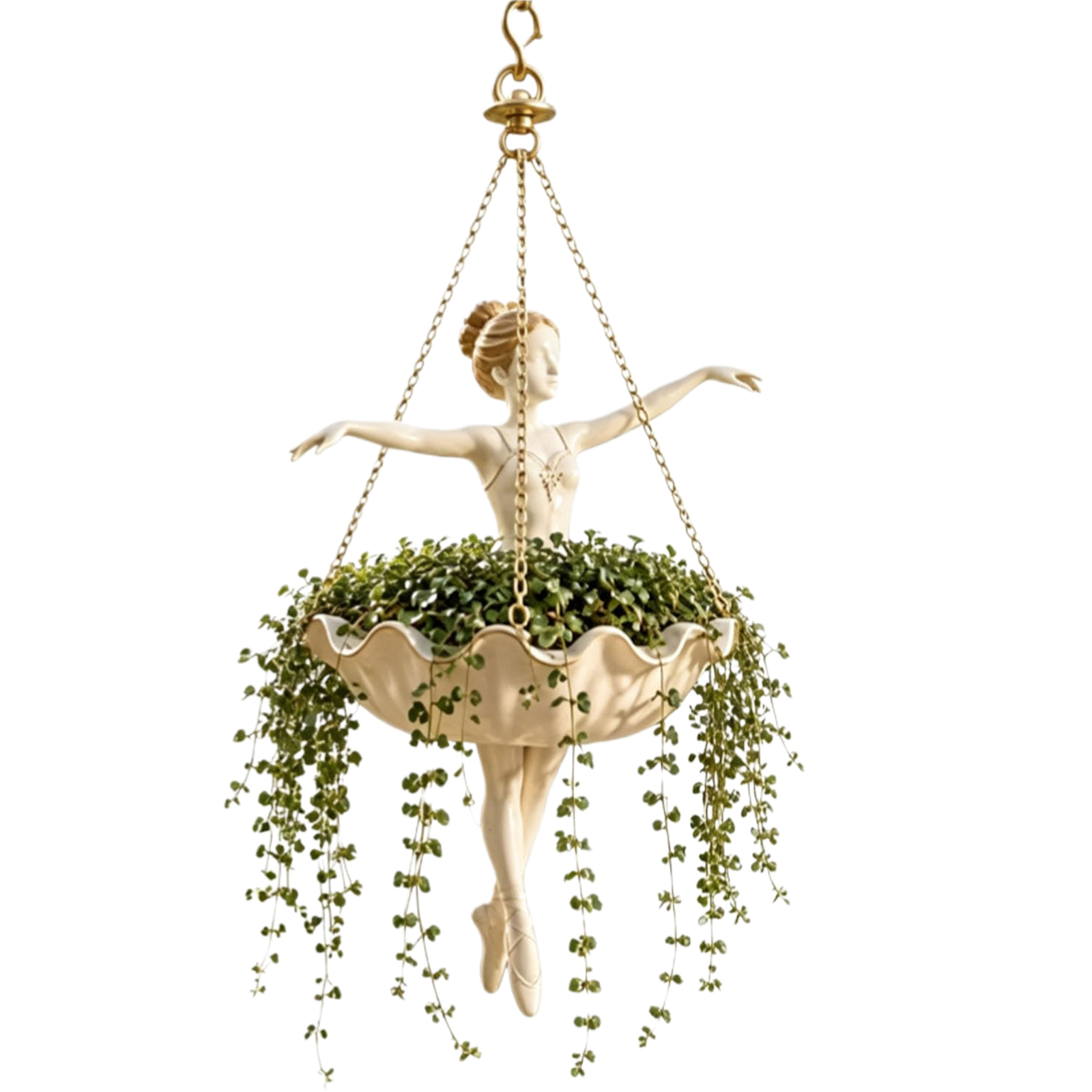 Ballet Dancer Resin Flower Hol - Spider Plant Hanging review and price